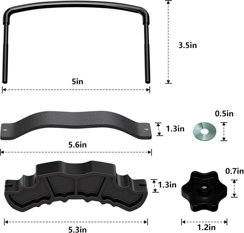 Wildroad Universal Roof Rack U-Bolt, Upgraded 2 PCS Cargo Rack U Bolts, Replacement Hardware Mounting Kit for Roof Rack and Roof Platform - Image 5